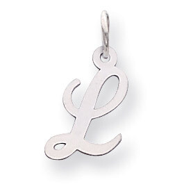 Small Script Initial L Charm 14k white Gold YC659L, MPN: YC659L, 191101634918