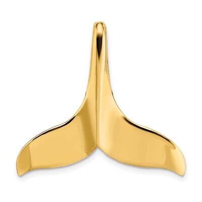 Hidden Bail Whale Tail Charm 14k Gold 3-D Polished K7869, MPN: K7869, 637218043538