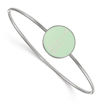 Alpha Epsilon Phi Enameled Slip-on Bangle Sterling Silver SS049AEP-7, MPN: SS049AEP-7, 886774610696