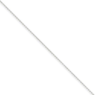 0.6mm Solid Diamond-cut Cable Chain 20 Inch 14k White Gold PEN145-20, MPN: PEN145-20, 886774538532