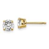 1ctw VS/SI D E F Lab Grown Diamond 4 Prong Earrings 14k Yellow Gold EM1006-100-LD, MPN: EM1006-100-…