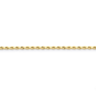 2.75mm Diamond-cut Rope with Lobster Clasp Chain 7 Inch 14k Gold 021L-7, MPN: 021L-7, 886774083797