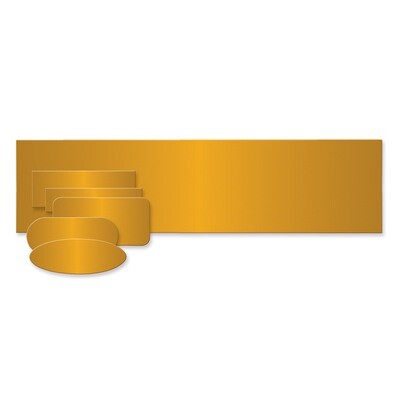 Assortment of Brass Plates-1 of each size-Set of 6 GL9793, MPN: GL9793,