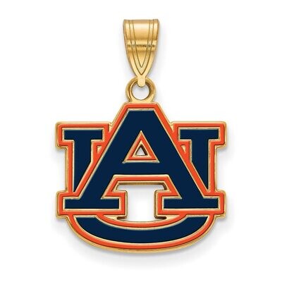 Auburn University Medium Enamel Pendant Gold-plated Silver GP076AU, MPN: GP076AU, 886774954950