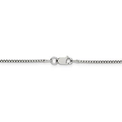 22 Inch 1.5mm Round Box Chain Sterling Silver QHX028-22, MPN: QHX028-22, 886774118529