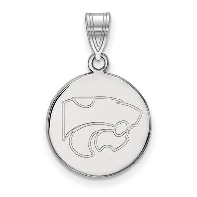 Kansas State University Medium Disc Pendant Sterling Silver SS039KSU, MPN: SS039KSU, 886774687193