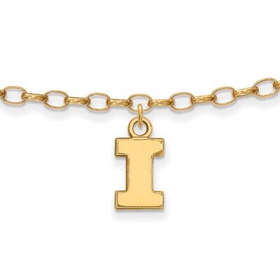 University of Illinois Anklet Gold-plated Silver GP030UIL, MPN: GP030UIL, 886774764368