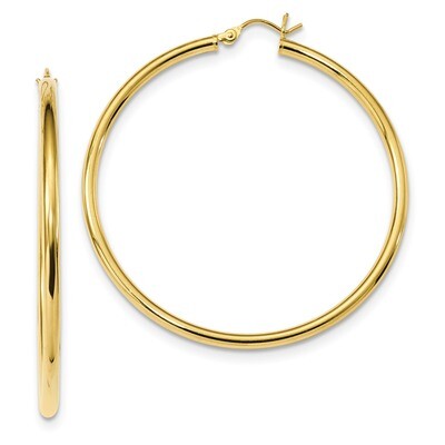 Hoop Earrings Sterling Silver Gold-Tone Polished QE13158, MPN: QE13158, 191101234644