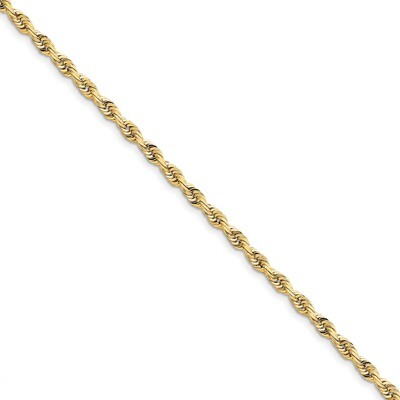 8 Inch 4.5mm Diamond -cut Quadruple Rope Chain 10k Gold 10QT035-8, MPN: 10QT035-8, 191101600814