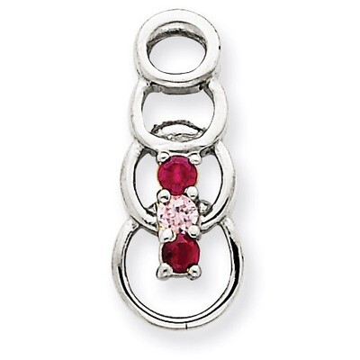 3 Birthstones Family Pendant 14k White Gold XMPW51/3, MPN: XMPW51/3, 883957447957