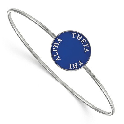 Theta Phi Alpha Enameled Slip-on Bangle Sterling Silver SS022TPA-8, MPN: SS022TPA-8, 191101103537