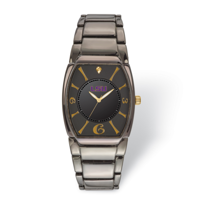 Louisiana State University Executive Black-plated Watch LSU168, MPN: LSU168, 191101125218