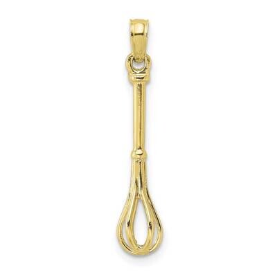 Whisk Charm 10k Gold 3-D &amp; Polished 10K7354, MPN: 10K7354,