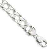 10.3mm Flat Open Curb Chain 8 Inch Sterling Silver QFOC350-8, MPN: QFOC350-8, 196904155424