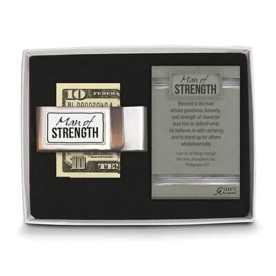 Man Of Strength Double Money Clip Gift Boxed with Card GM21152, MPN: GM21152, 785525296656