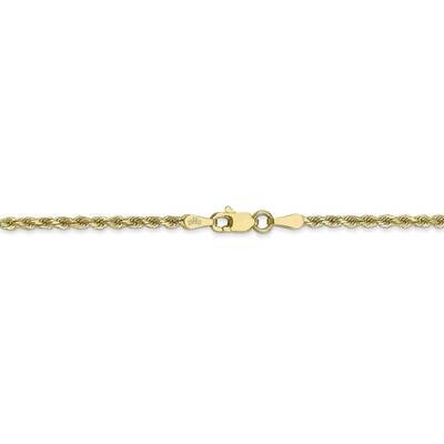 26 Inch 2mm Diamond-cut Rope Chain 10k Yellow Gold 10K016-26, MPN: 10K016-26, 883957839707