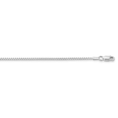 1.5mm Box Chain 26 Inch Sterling Silver Rhodium-Plated QBX028R-26, MPN: QBX028R-26,