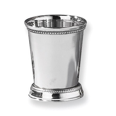 Nickel-plated Stainless Steel Beaded Mint Julep Cup GP8600, MPN: GP8600, 15227904765