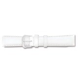 20mm White Smooth Leather Watch Band 7.5 Inch Silver-tone Buckle BAW123-20, MPN: BAW123-20, 8867741…