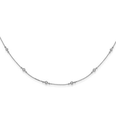 Multi Station Necklace 14k White Gold Diamond PM3754-050-WA, MPN: PM3754-050-WA, 883957488516