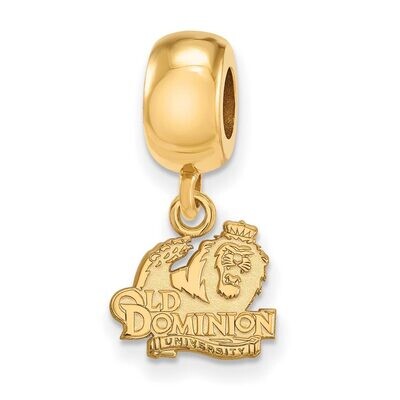 Old Dominion University Bead Charm x-Small Dangle Gold-plated Silver GP013ODU, MPN: GP013ODU, 88677…