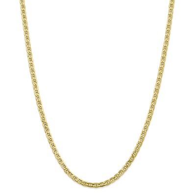 20 Inch 4.1mm Semi-Solid Anchor Chain 10k Gold 10BC100-20, MPN: 10BC100-20, 191101439544