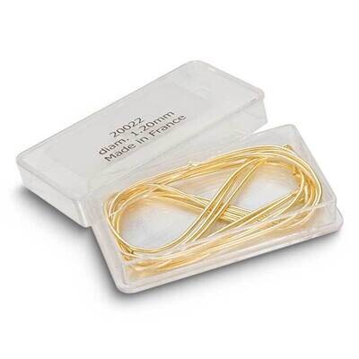 Frenchwire Gold Yellow 1.00mm Diameter 1 Meter Wire CRD865/10, MPN: CRD865/10, 654207122081