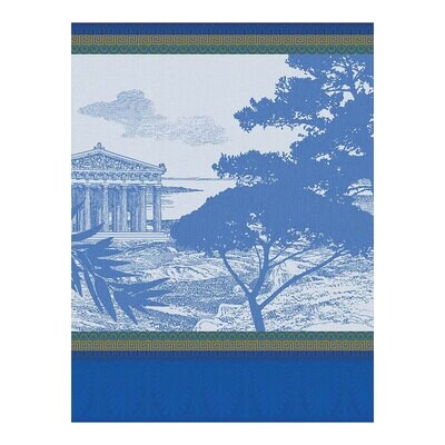 Le Jacquard Francais Tea Towel Voyage En Grece Blue 100% Cotton 27105 Set of 4, MPN: 27105, 3660269…