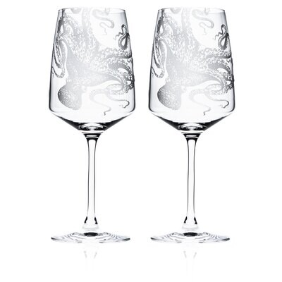 Caskata Lucy Red Wine Glasses Set of 2 GL-RWINE-380, MPN: GL-RWINE-380, 817325015370
