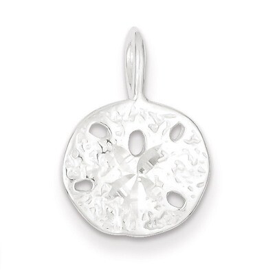Sand Dollar Charm Sterling Silver QC1648, MPN: QC1648, 883957977164
