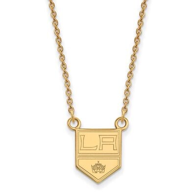 Los Angeles Kings Small Pendant with Chain Necklace 10k Yellow Gold 1Y013KIN-18, MPN: 1Y013KIN-18, …