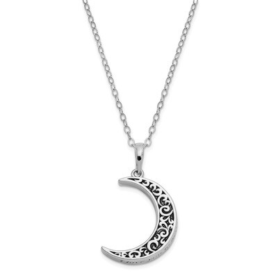 Ash Holder 18 Inch Necklace Sterling Silver Antiqued QSX706, MPN: QSX706, 191101228124