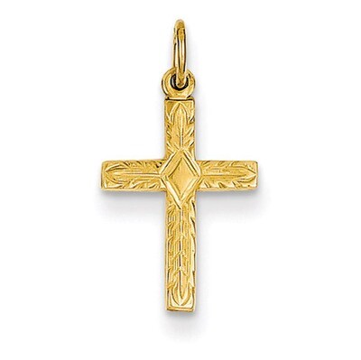 Small Cross Charm 14k Gold XR199, MPN: XR199, 886774619873