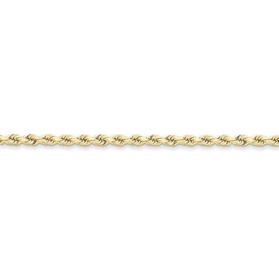 3.5mm Handmade Diamond-cut Rope Chain 20 Inch 10k Gold 10K025-20, MPN: 10K025-20, 886774399911