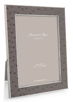 Addison Ross Urban Ostrich &amp; Silver Picture Frame 4 x 6 Inch Silver-plated FR1558, MPN: FR1558, UPC…