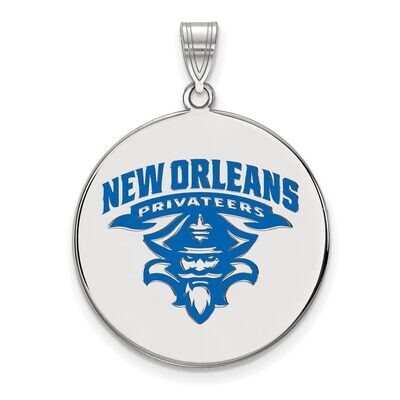 University of New Orleans XLarge Enamel Disc Pendant Sterling Silver SS023UNO, MPN: SS023UNO, 88677…