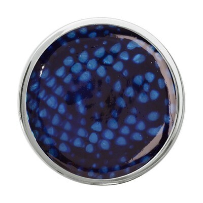 Nikki Lissoni Blue Snake Print Silver-Plated 33mm Coin C1216SM, MPN: C1216SM, 8718627465462