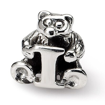 Letter I Bead - Sterling Silver QRS712I, MPN: QRS712I, 883957726748
