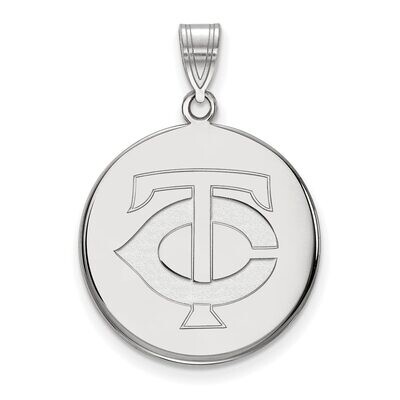 Minnesota Twins Large Disc Pendant 14k White Gold 4W016TWN, MPN: 4W016TWN, 886774841298