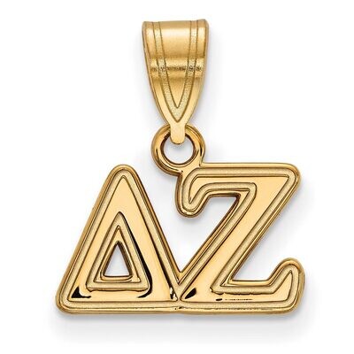 Delta Zeta Medium Pendant Gold-plated Silver GP003DZ, MPN: GP003DZ, 886774895284