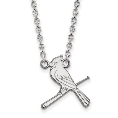 St. Louis Cardinals Large Pendant with Necklace Sterling Silver SS061CRD-18, MPN: SS061CRD-18, 8867…