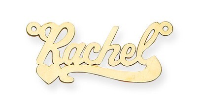 0.013 Gauge Polished Nameplate with Heart Pendant 14k Gold XNA139Y, MPN: XNA139Y, 883957970714