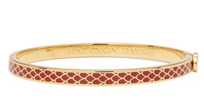 Halcyon Days 6mm Salamander Red Gold Hinged Bangle Bracelet HBSSA0606G, MPN: HBSSA0606G,