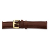 20mm Brown Smooth Leather Chrono Buckle Watch Band 7.5 Inch Gold-tone BAY140-20, MPN: BAY140-20, 60…