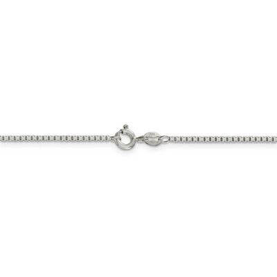 26 Inch 1.5mm 8 Sided Diamond Cut Box Chain Sterling Silver QBR028-26, MPN: QBR028-26, 883957832562