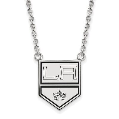 Los Angeles Kings Large Enamel Pendant with Chain Necklace Sterling Silver SS020KIN-18, MPN: SS020K…
