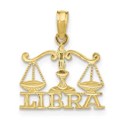 Libra Charm 10k Gold 10K8952, MPN: 10K8952,