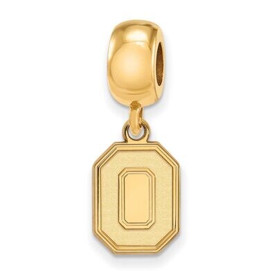 Ohio State University Bead Charm Small Dangle Gold-plated Silver GP059OSU, MPN: GP059OSU, 886774950…