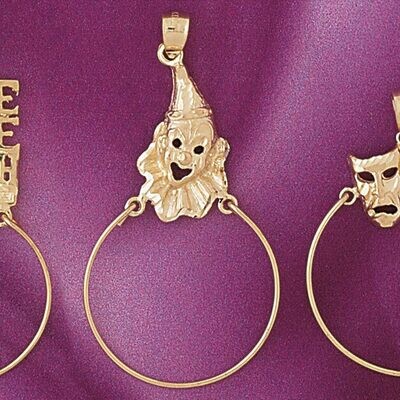 Dazzlers Jewelry Holder Pendant Necklace Charm Bracelet in Yellow, White or Rose Gold 4223, MPN: DZ…