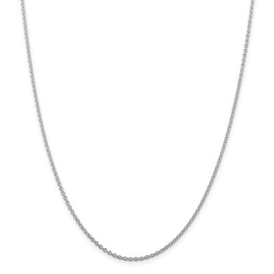 22 Inch 1.95mm Cable Chain Sterling Silver QCL050-22, MPN: QCL050-22, 886774126593